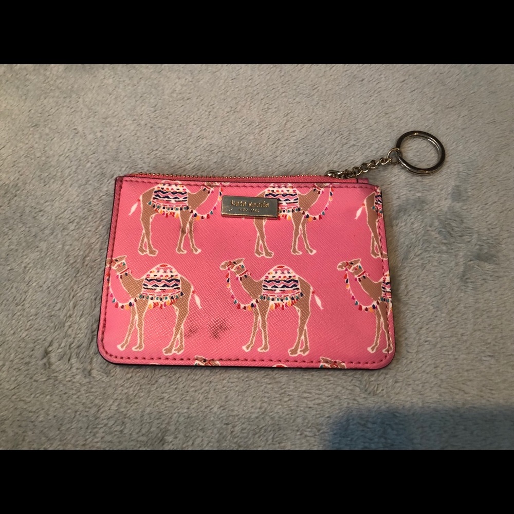 Kate spade camel coin purse
